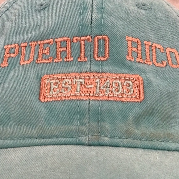 ESY for Puerto Rico Women on Lime Green Adjustable Travel & Beach Baseball Cap - Picture 13 of 15